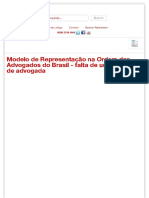 Modelo de Representação na Ordem dos Advogados do Brasil - falta de urbanidade de advogada _ Portal Jurídico Investidura - D