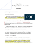 L'hypertexte Hypertexte