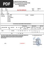 Page 1 of 6: Test Certificate No. 0000052877 | PDF | Ultimate Tensile ...