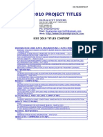 IEEE 2010 Titles