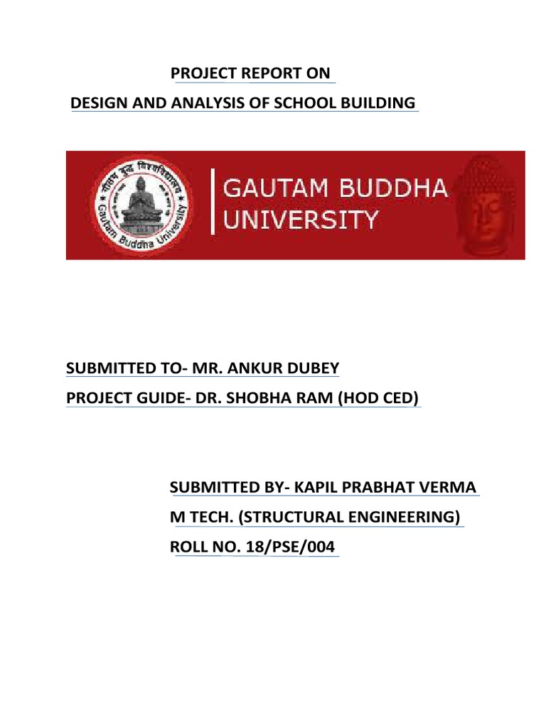 School Building Design and Analysis Report | PDF | Teaching Methods ...