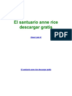 El Santuario Anne Rice Descargar Gratis