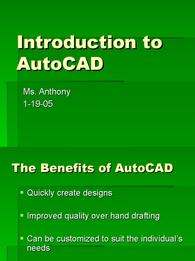 Introduction To AutoCAD | PDF | Business