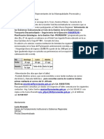 Estimados Funcionarios Representantes de Las Municipalidades Provinciales y Distritales Convocadas