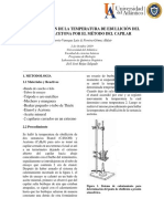 Determinación de La Temperatura de Ebullición Del Etanol y Acetona Por El Método Del Capilar