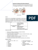 Como prevenir el síndrome de hombro doloroso