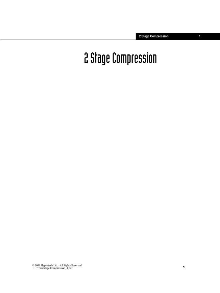 1.1.7 Two Stage Compression - 4 | PDF | Pressure | Recycling