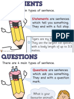 sentence types posters