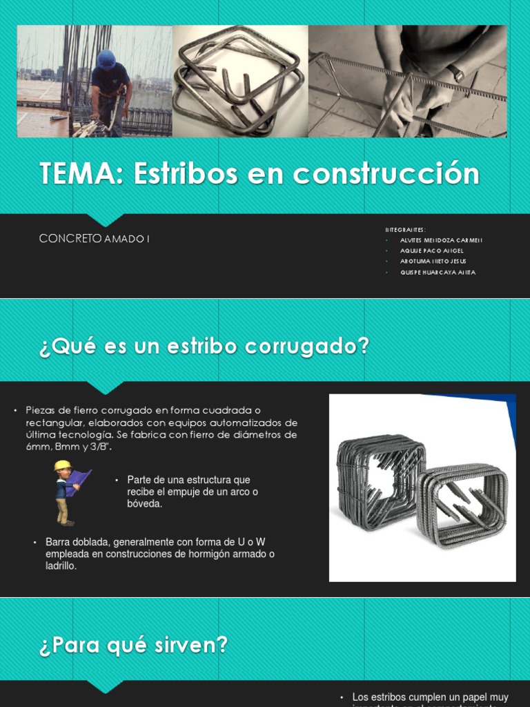 Estribos en Construcción: Función y Tipos | PDF | Bóveda (Arquitectura ...