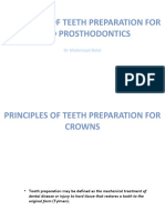 Teeth Preparation Principles