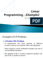 Linear Programming Example 2