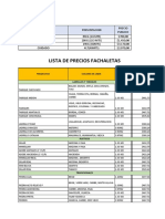 Lista de Precios Fachaleta y Material Estampado PDF