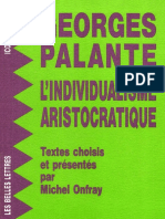 Georges Palante, Michel Onfray - L'individualisme aristocratique _ Textes choisis et présentés par Michel Onfray-Les Belles Lettres (1995).pdf