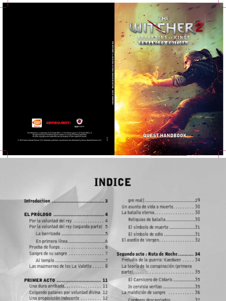 The Witcher 2 Guia Oficial en Español Quest Handbook | PDF