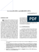 HERNANDO PARRA - Naturaleza de La Acción Educativa PDF