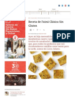 Receta de Fainá Clásica Sin Gluten Modo Gluten Free