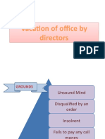 Vacation of Office by Directors