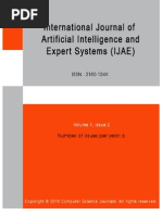 Download International Journal of Artificial Intelligence and Expert Systems IJAE Volume 1 Issue 2 by AI Coordinator - CSC Journals SN44952357 doc pdf