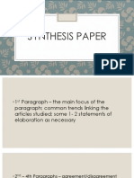 structure of the synthesis paper