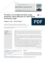 Prevalence of Overweight and Obesity Among Prepara PDF