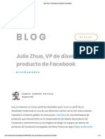 Julie Zhuo, VP de Diseño de Producto de Facebook