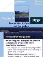 Production & Cost in The Long Run: Ninth Edition Ninth Edition