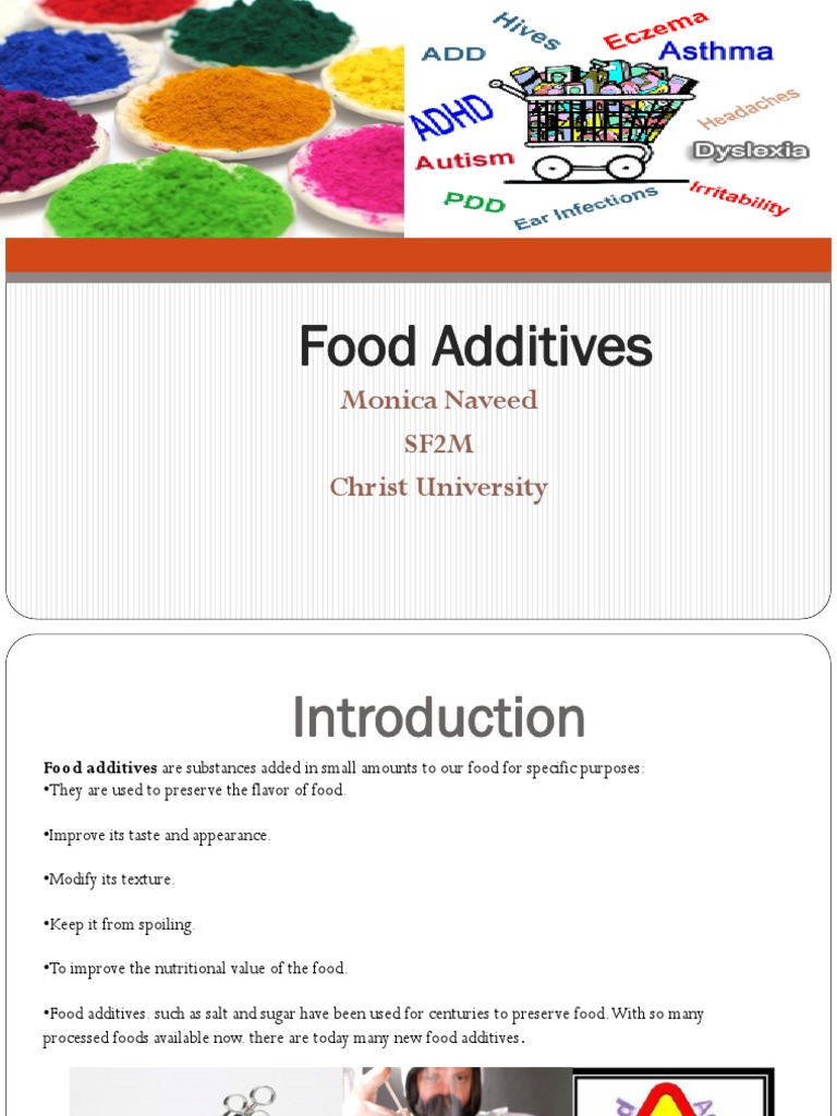 Food Additives PDF Drink Foods