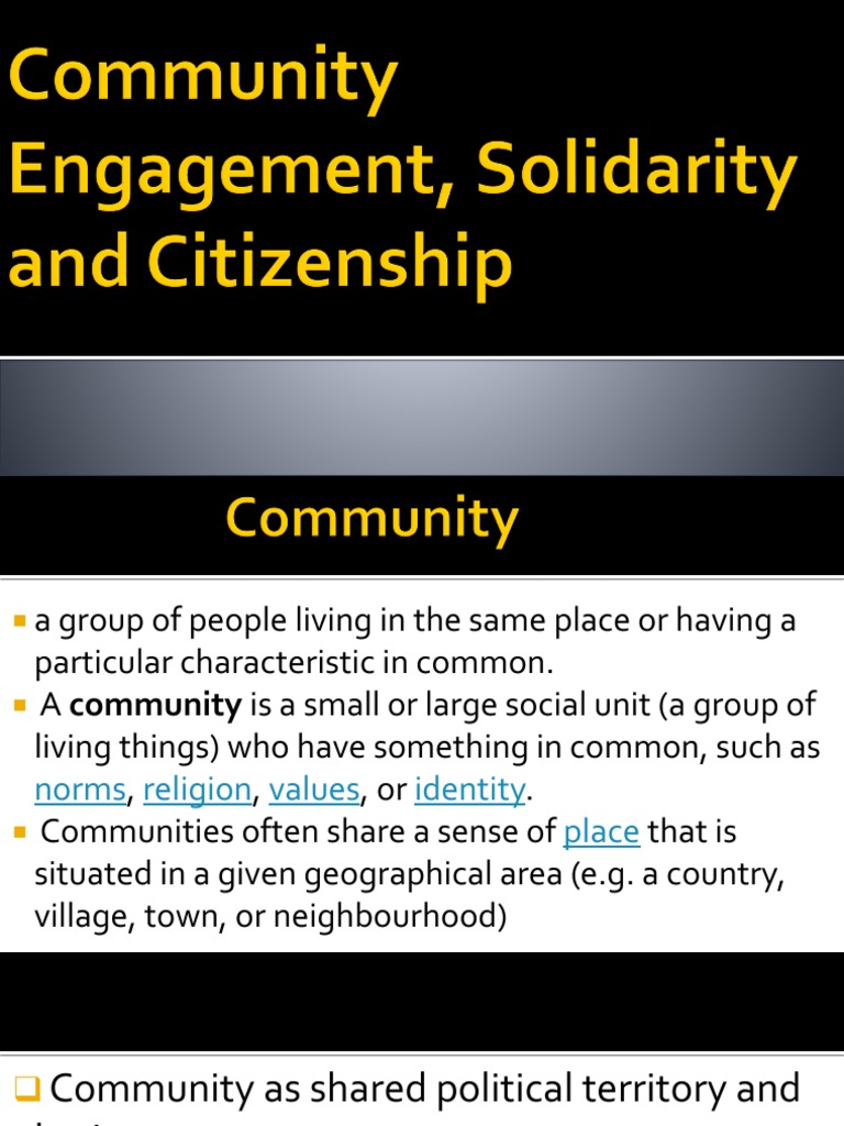 Understanding Community Dynamics | PDF | Community | Metaphysics Of Mind