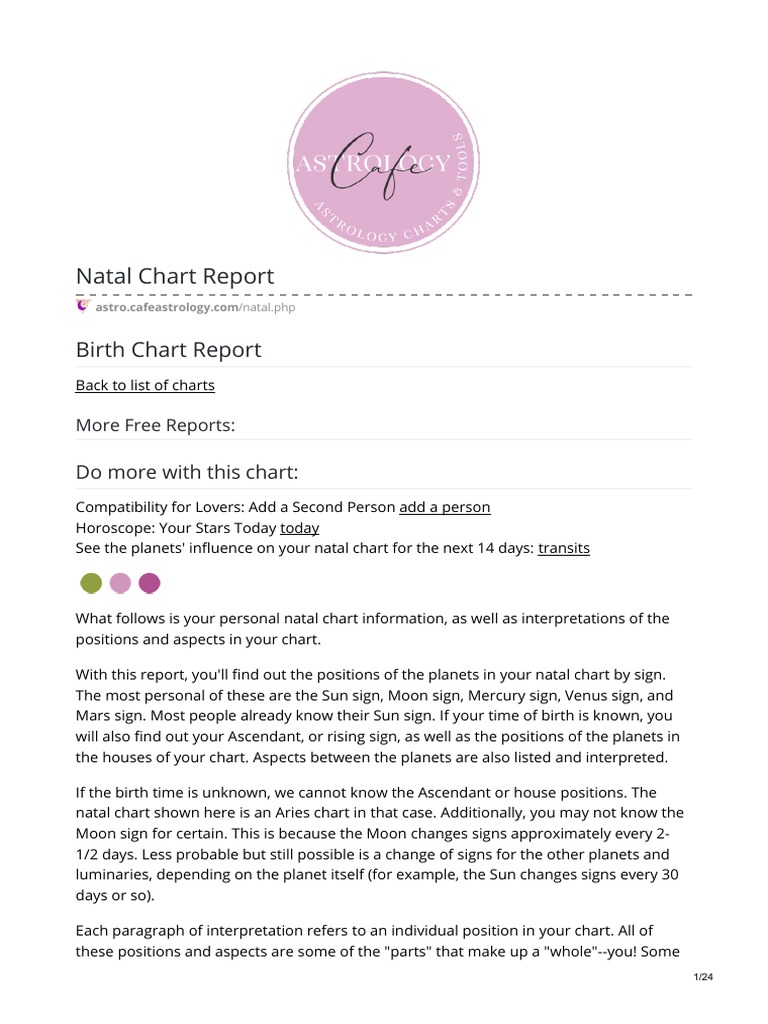 Maia Birth Chart PDF In Astrology Horoscope