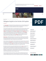 Philippine English in The October 2018 Update Oxford English Dictionary