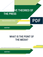 Normative Theories of Media: Authoritarian, Libertarian & Social Responsibility