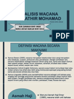 Analisis Wacana Mahathir Mohamad