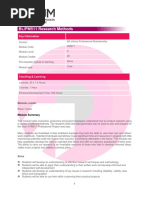 PM511 Research Methods Module Guide