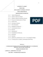 2.1-Reglamento General Tecnico de Seguridad, Higiene y Medicina Del Trabajo-Corregido-Dcto. #14390-92 PDF