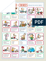 Household Chores Multiple Choice