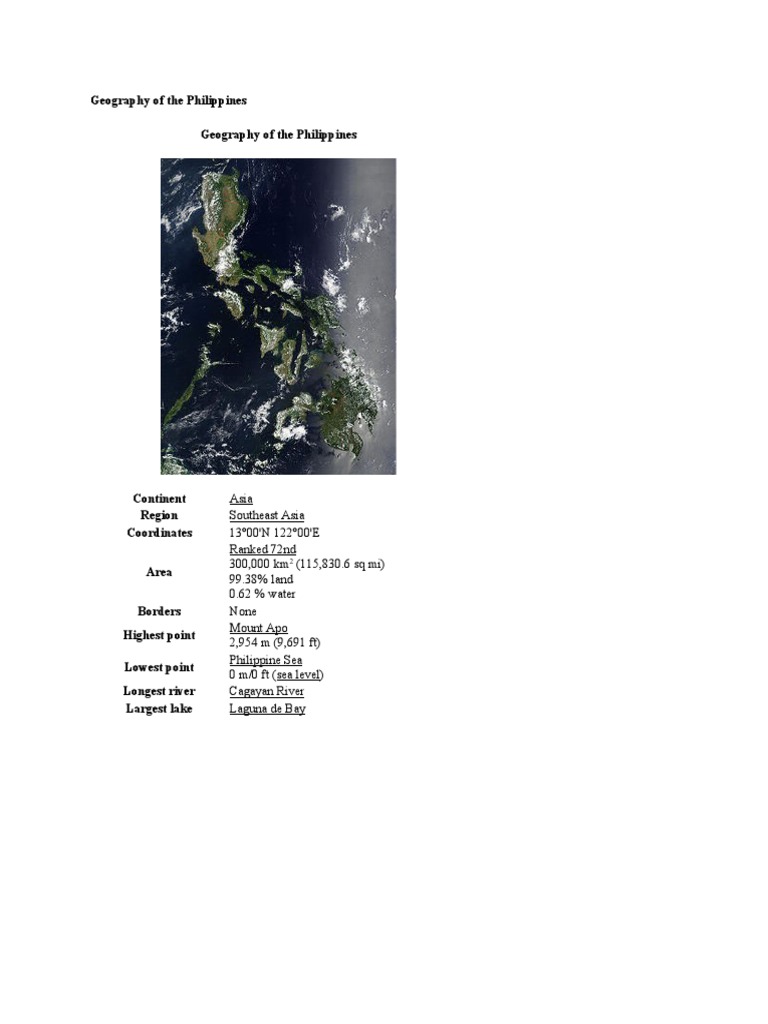 Geography of The Philippines | PDF | Visual Cortex | Luzon