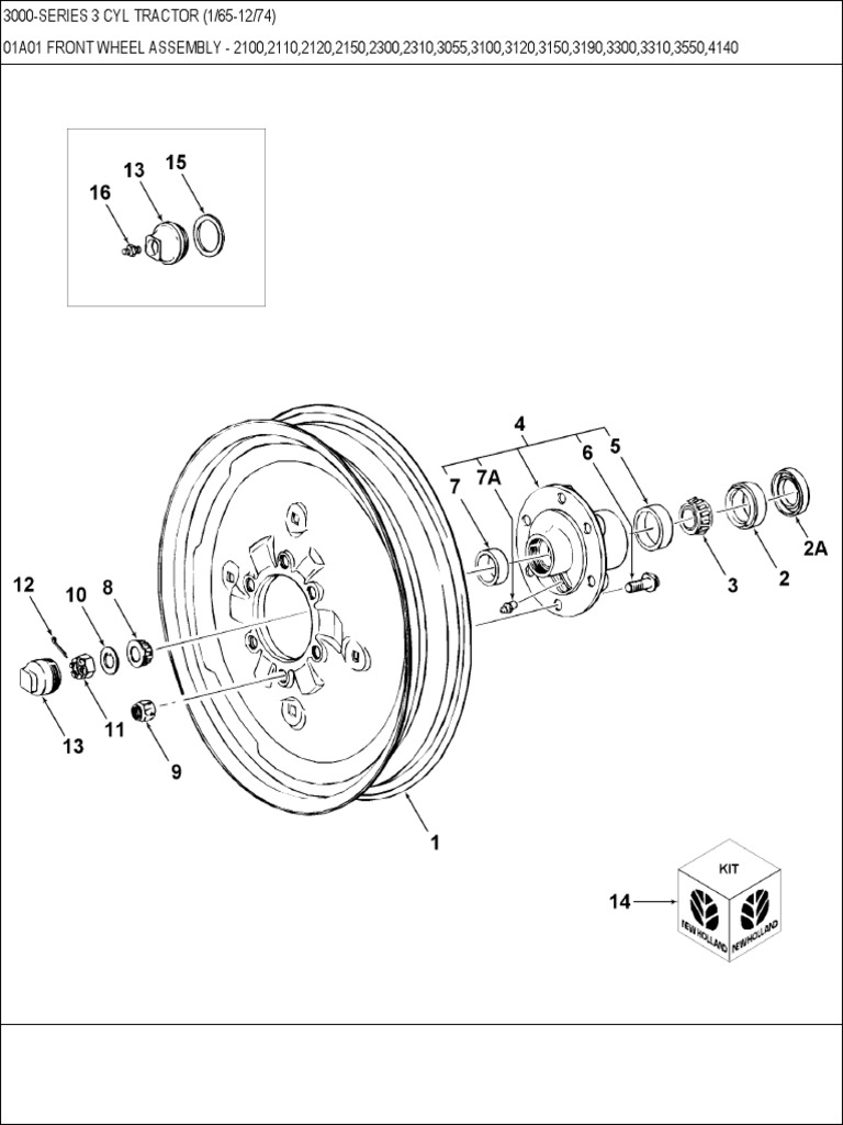 Ford 3000 | PDF | Axle | Nut (Hardware)