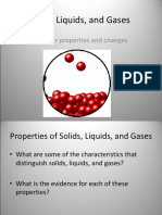 Solid, Liquids, and Gases