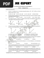 KINEMATICS Sheet PDF