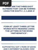 Fundamental Principle of Counting