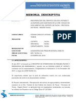 Memoria Descriptiva