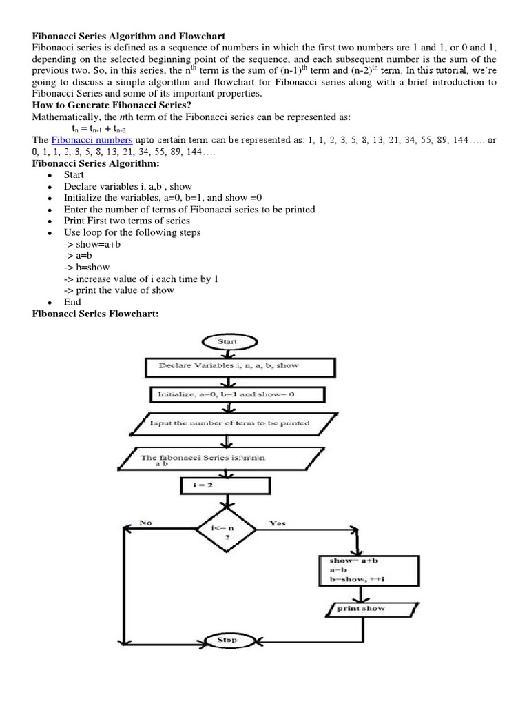 Fibonacci Series C Source Code | PDF