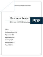 Business Research: 2008 and 2009 NSE Stats. Analysis