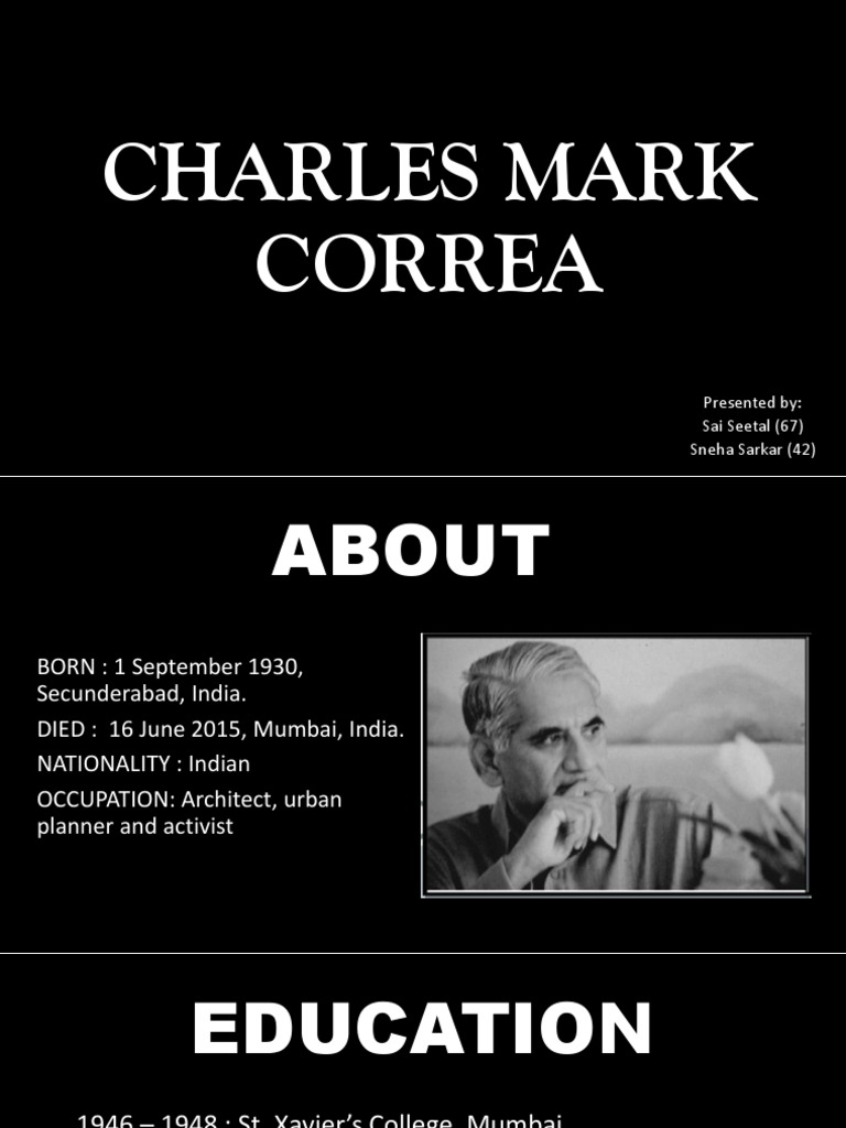 Charles Mark Correa | PDF