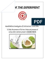 Qualatitive Analysis of Coconut Water-Chemistry Investigatory Project1'