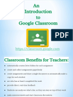 An Introduction To Google Classroom - Presenation PDF