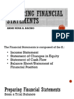 Preparing Financial Statements