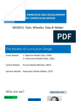 Topic 2-Models of Curriculum Design