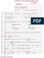 Algebra Handwritten Notes Free Download PDF