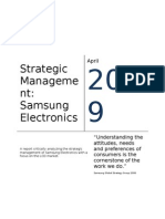 Strategic Management - Samsung Electronics